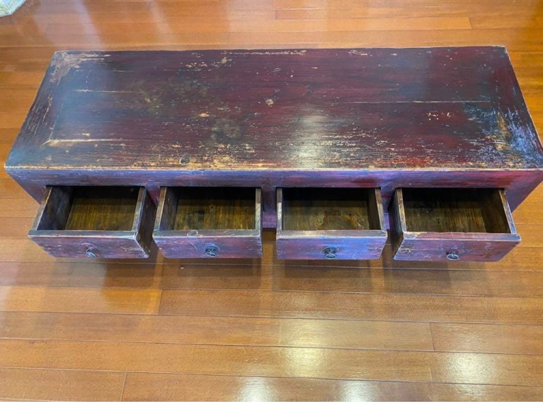 中国骨董家具 キャビネット 無垢材 飾り台オブジェ