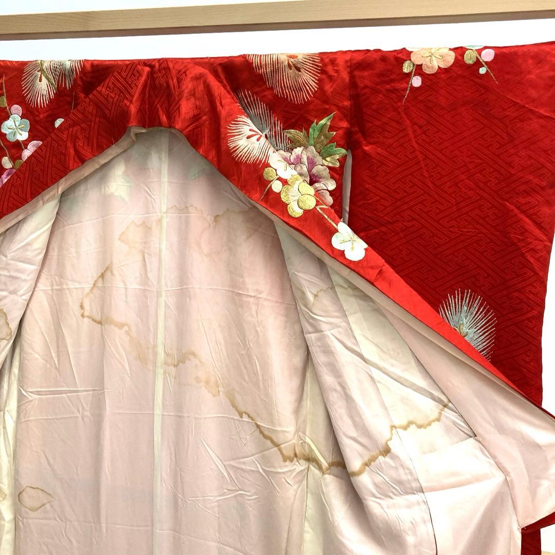 ◎mk-1448 引き振袖 お引きずり 婚礼衣装 金糸 銀糸 8-6 - メルカリ