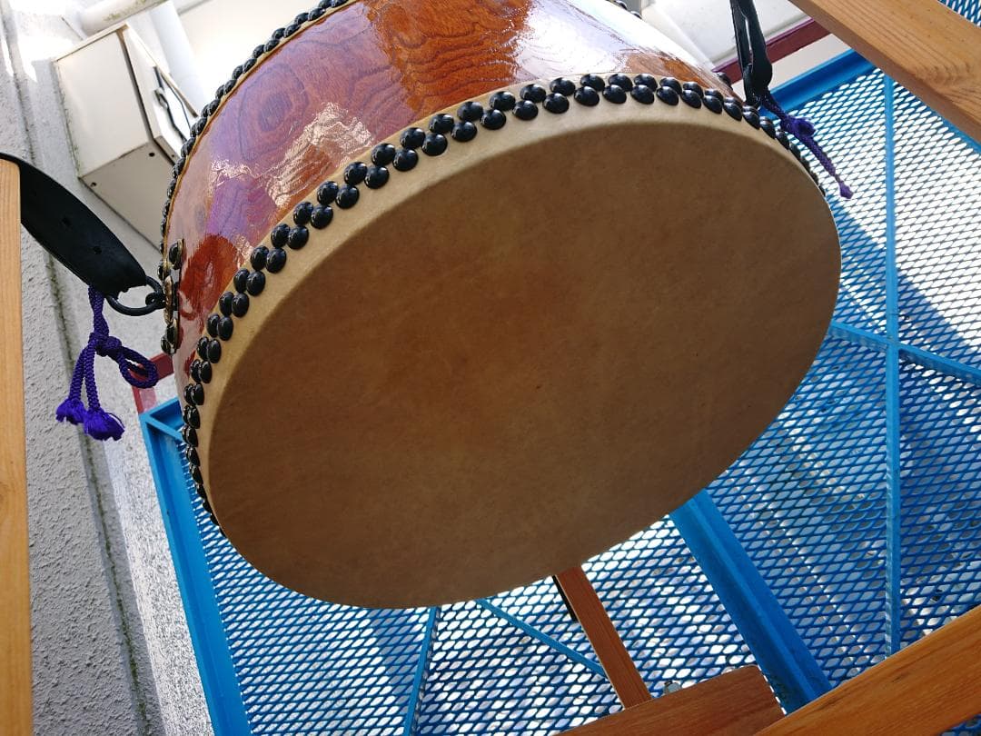 グッチーさん専用【送料無料】1尺5寸平胴太鼓 ケース・バチ付き