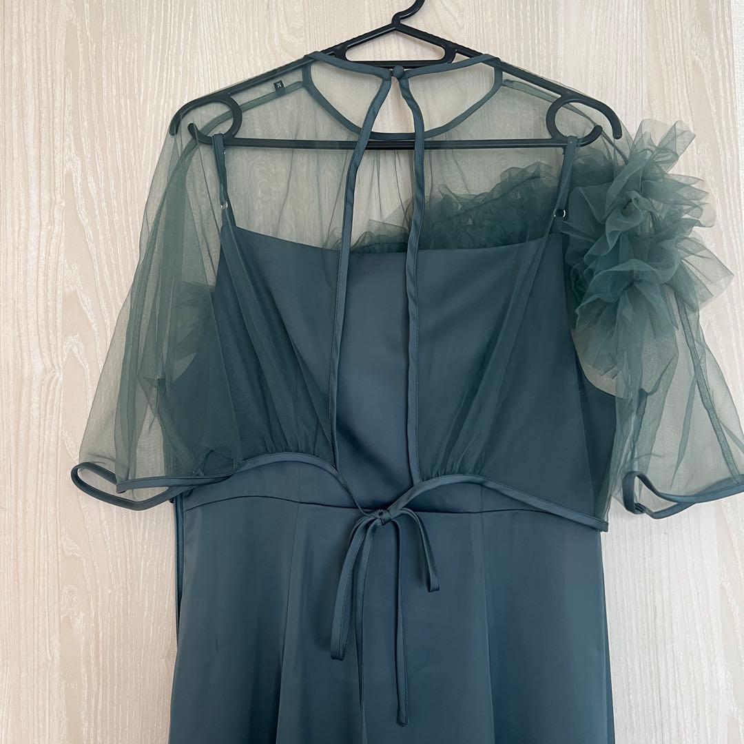 Leja ボリュームチュールパイピングフレアドレスワンピース