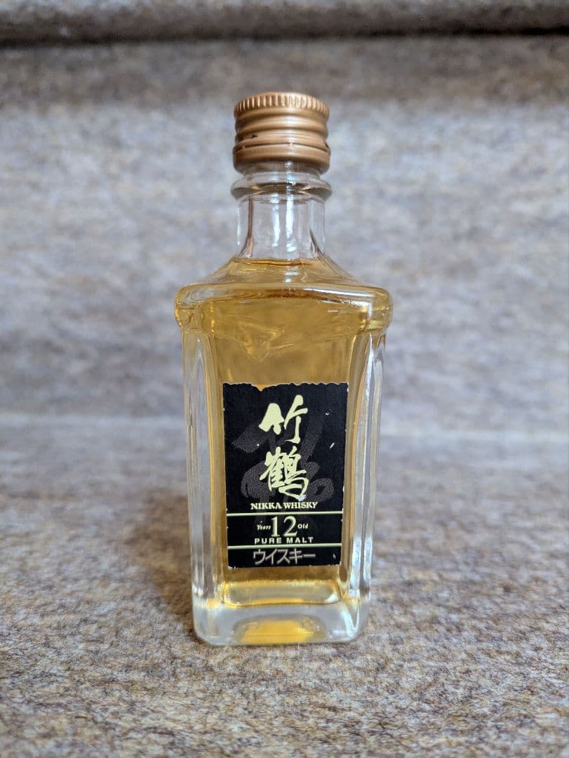 古酒 竹鶴ピュアモルト ミニボトル50ml 竹鶴12年、ノンエイジ旧ラベル