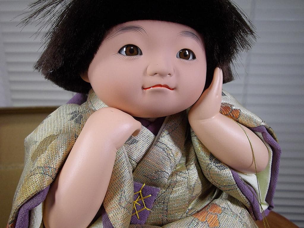 表情人形 市松人形 齊藤公司作 五月人形「夢」 武者人形