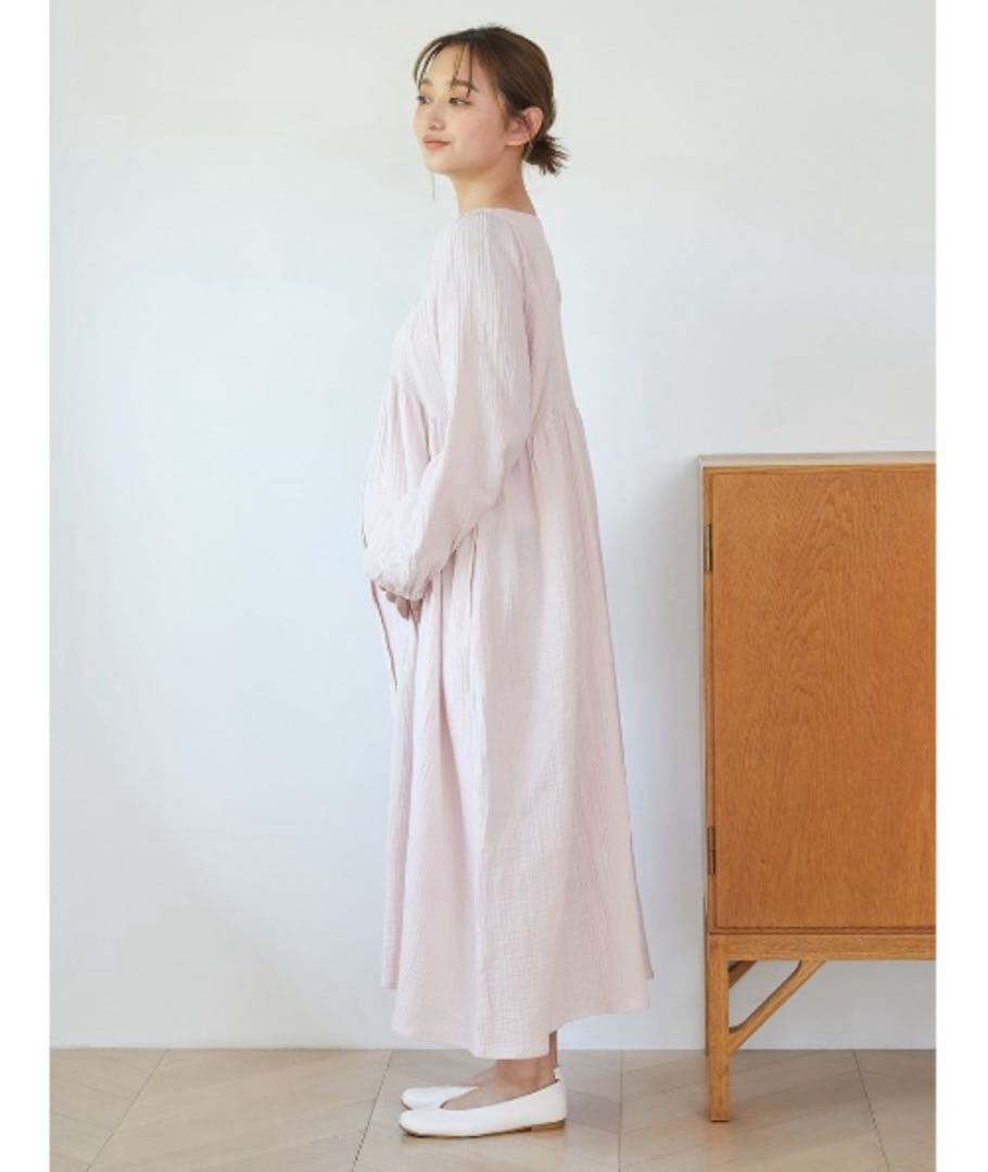 ジェラートピケ　マタニティガーゼワンピース　gelato pique 授乳服