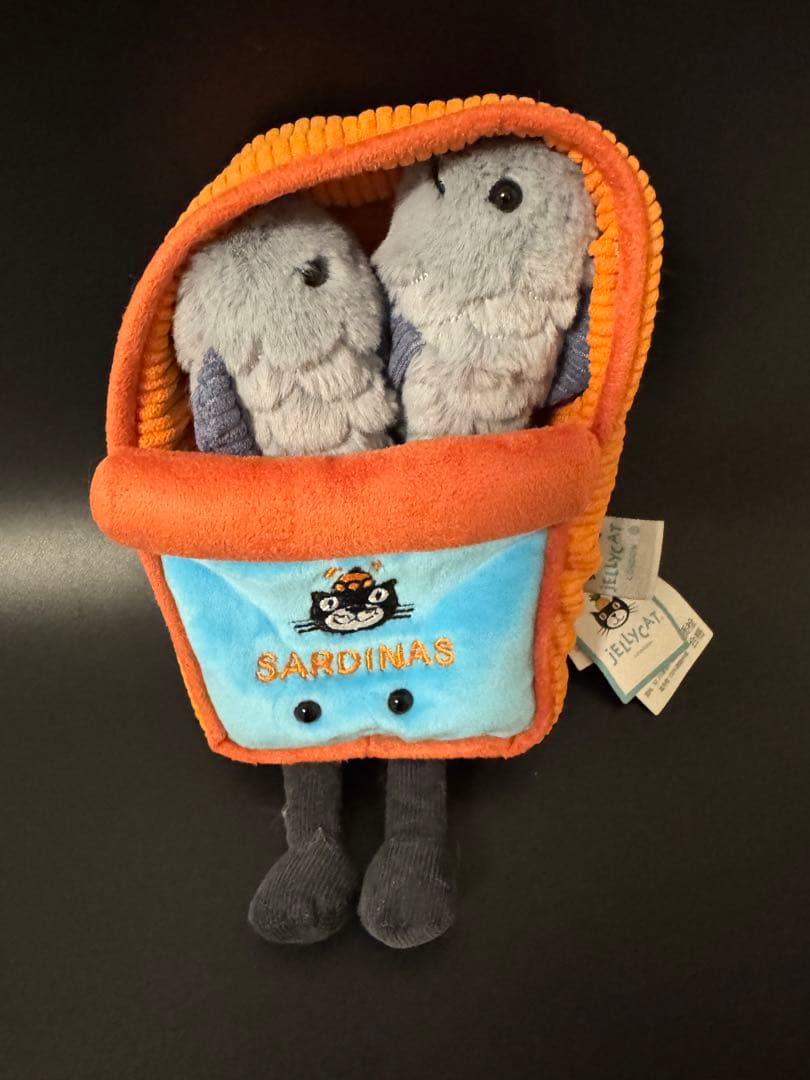 ジェリーキャット　オイルサーディン缶　ぬいぐるみ