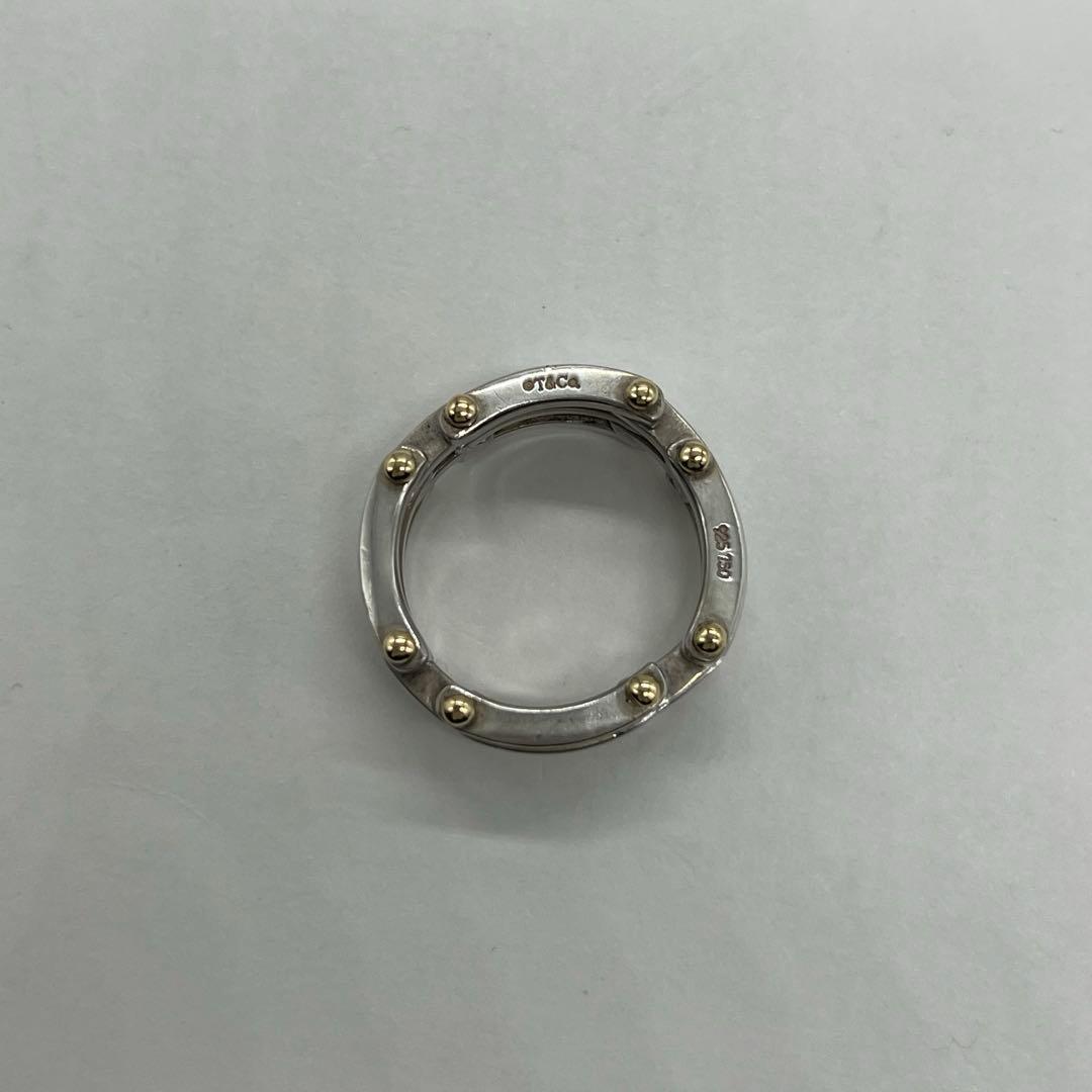 ティファニー TIFFANY ゲートリング 22号 SV YG コンビ 希少