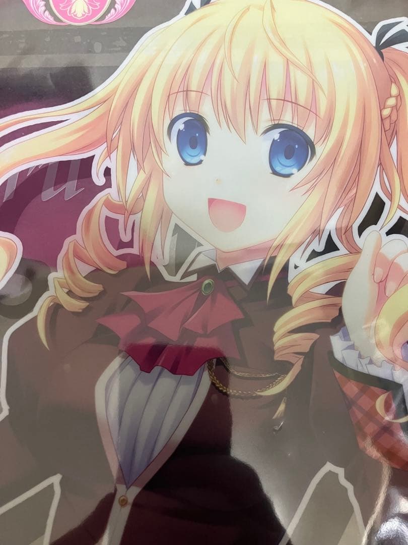 非売品】シュクレ 戯画 亜麻川千鶴 描き下ろし A3 クリアポスター