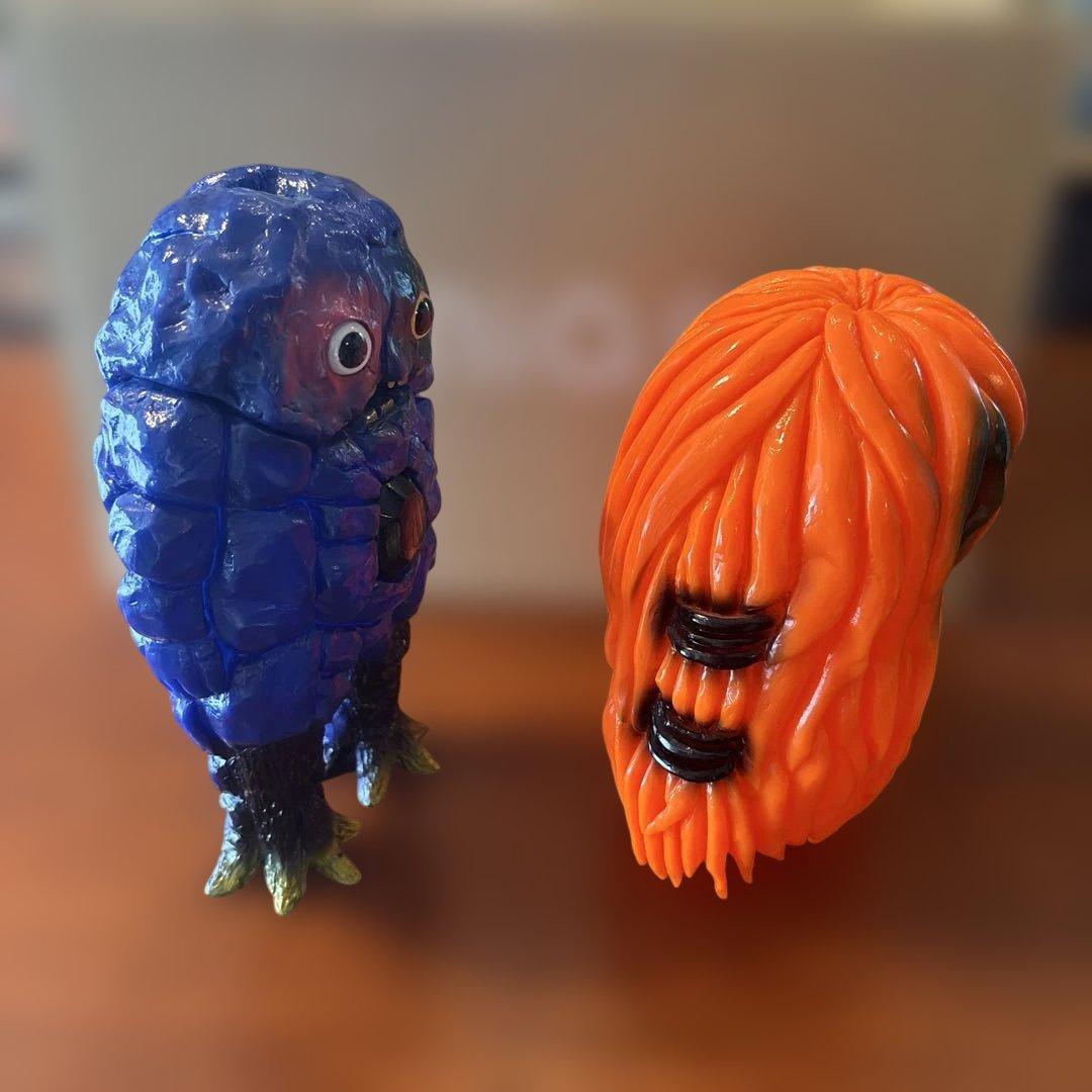 絶版 MONSTOCK 花岩獣ボルゴゴン&ボルゴゴンミニ ボルゴゴン ソフビ