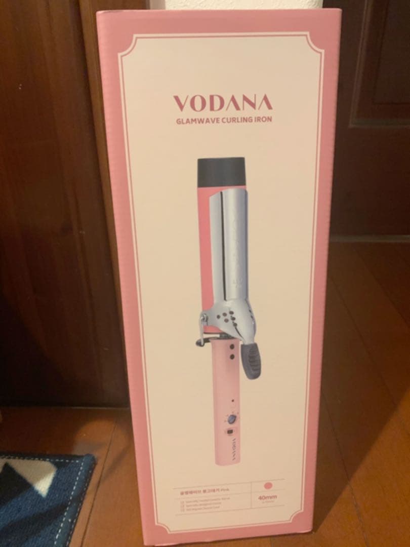 ボダナ＊ヘアアイロン40mm大人気ピンク！ 購入 VODANA グロウウェーブ
