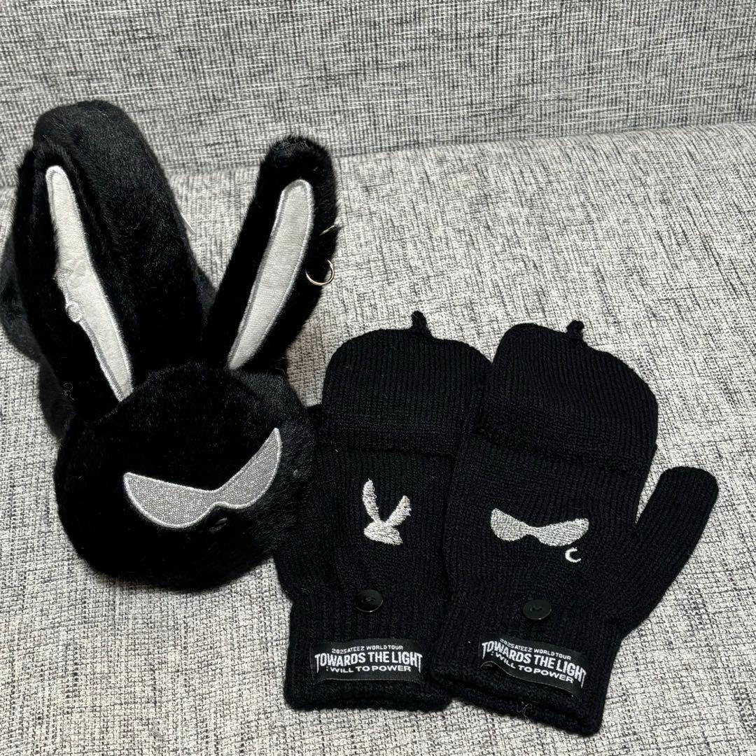 ATEEZ ヨーロッパ 限定 MD MITO イヤーマフ 耳あて 手袋セット①