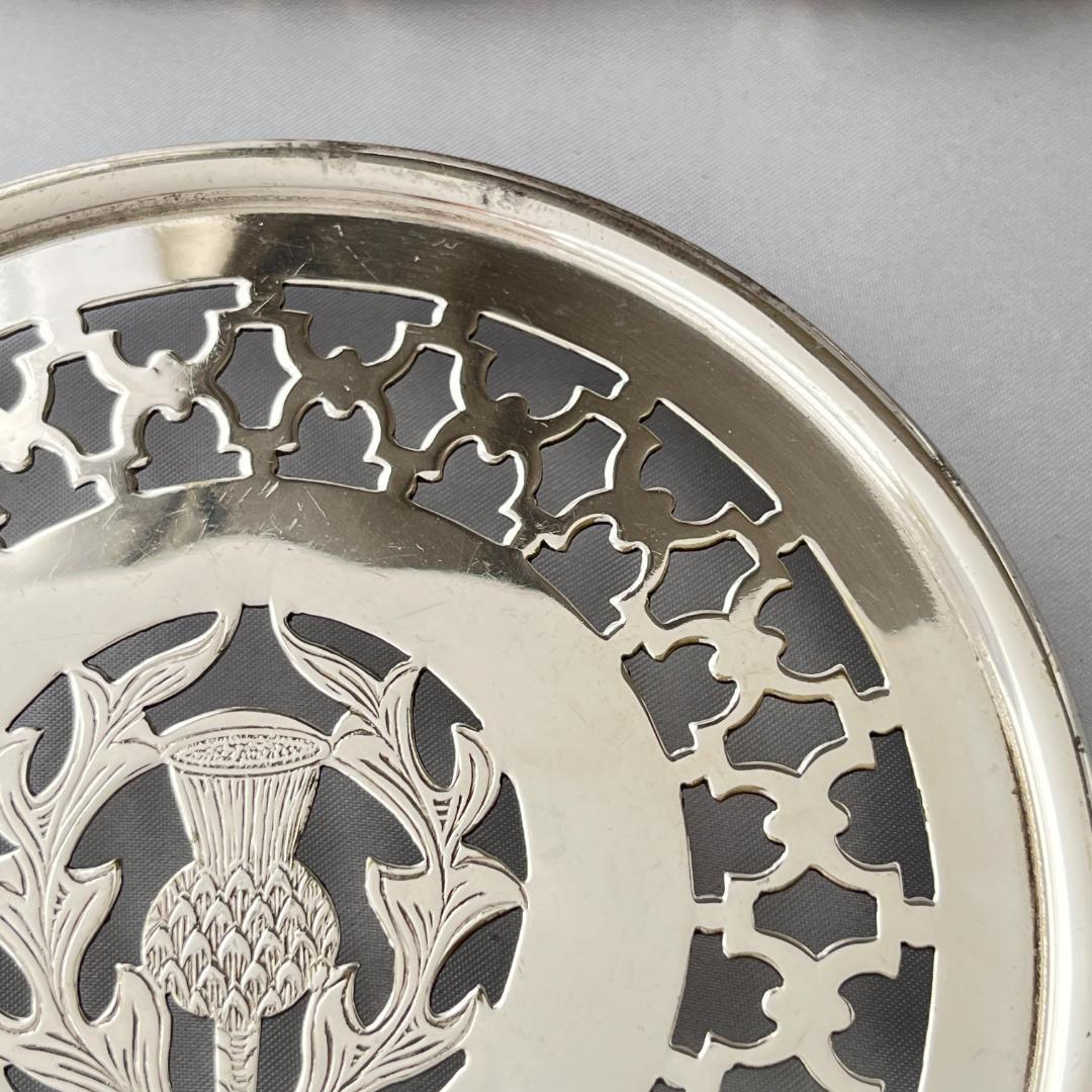 【英国】 アールデコ アザミのティーセンター 13 cm ティーポット敷