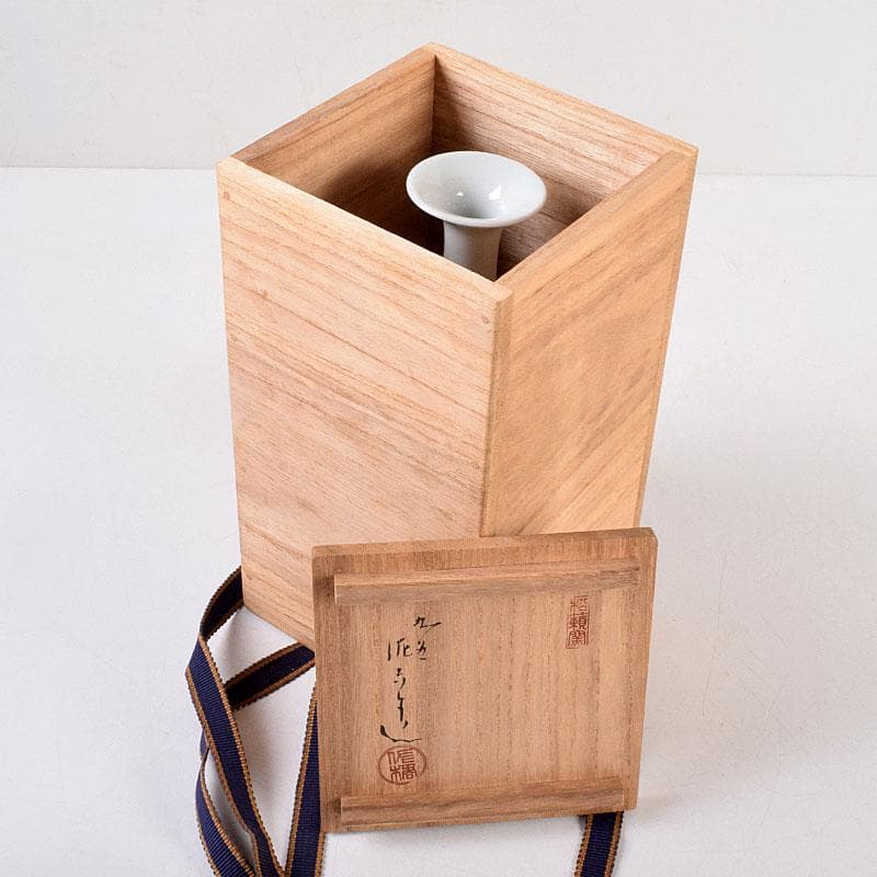 九谷焼 松本佐吉作 色絵松竹梅文 花瓶 共箱 Z 8576 - メルカリ