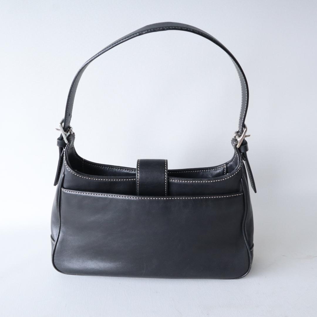 【極美品】COACH オールドコーチ ワンショルダーバッグ グラブタンレザー 黒