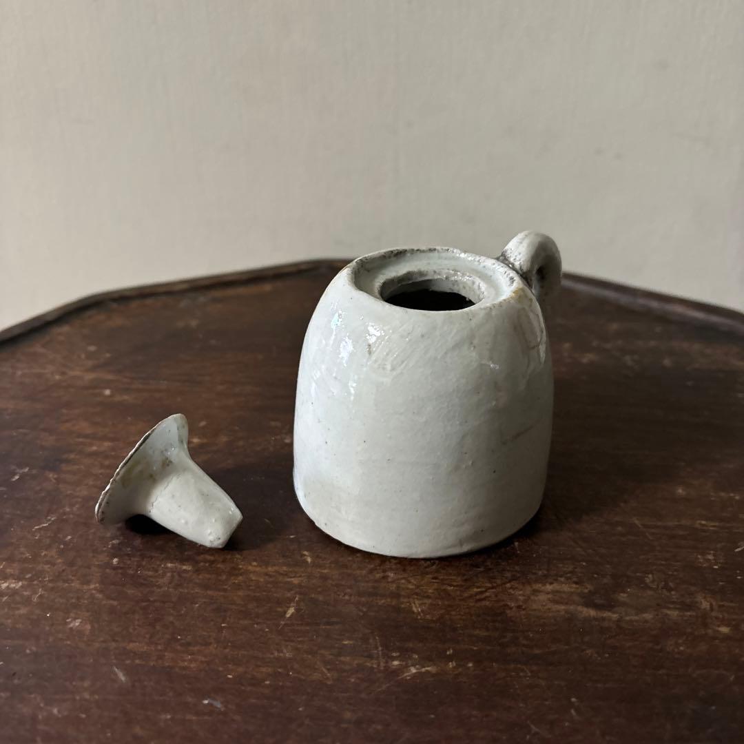 李朝灯火器　油壺　韓国アンティーク　朝鮮古美術　古民芸　骨董　古道具　スッカラ