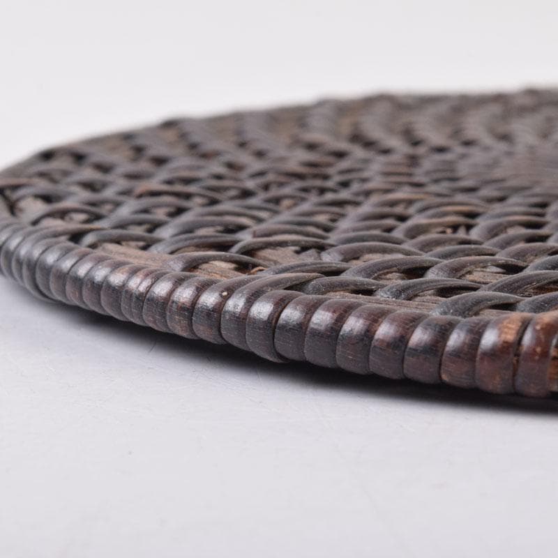 煎茶道具 籐編 瓶敷 瓶座 C 8517 美術品・アンティーク・コレクション