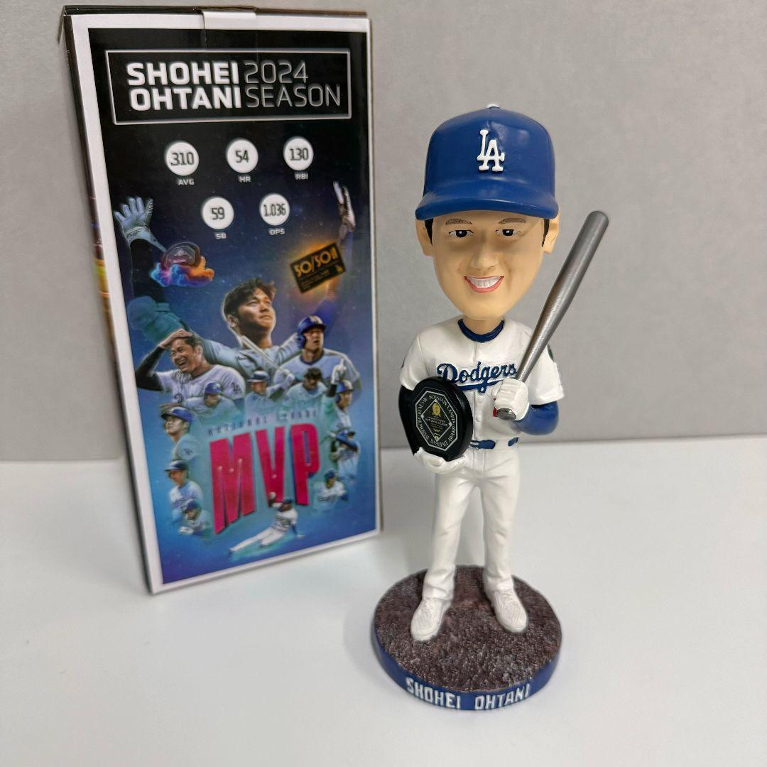 激レア 大谷翔平 ボブルヘッド MVP シルバーバット ドジャース 来場者