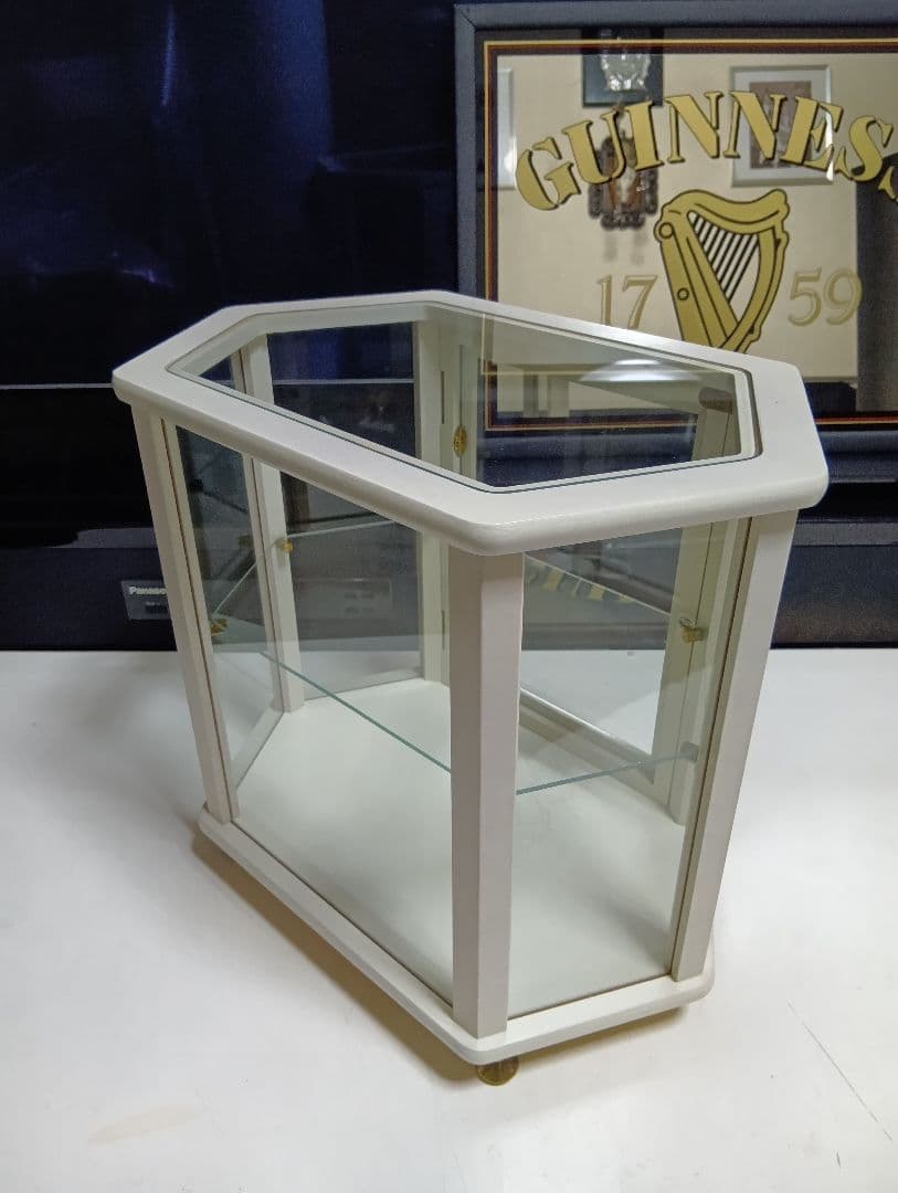 1980's フランス 真鍮 金具 キュリオケース テーブル ディスプレイケース