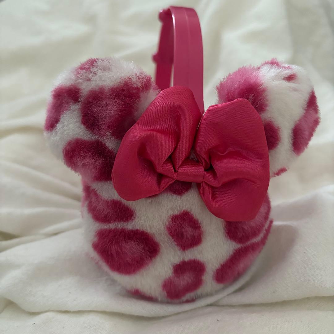 ディズニー ピンクヒョウ柄 イヤーマフ ディズニー ミニー ピンク