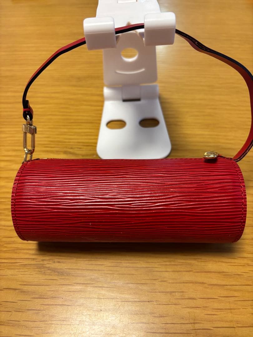 ルイヴィトン エピ スフロ カスティリアンレッド 赤 ミニポーチ付