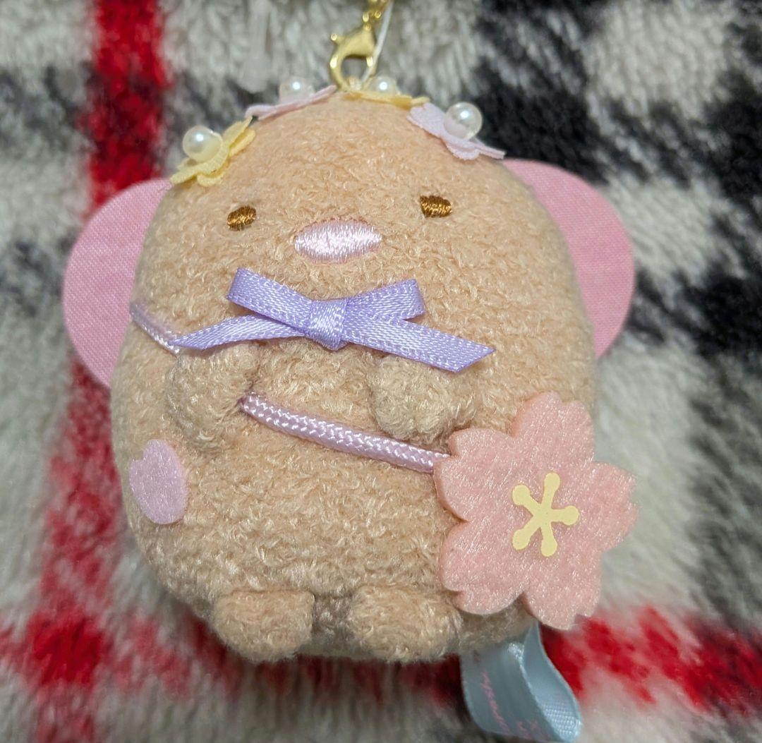 新品　すみっコぐらし庵 ぶらさげぬいぐるみ　桜の妖精　ぺんぎん？　とんかつ　ねこ
