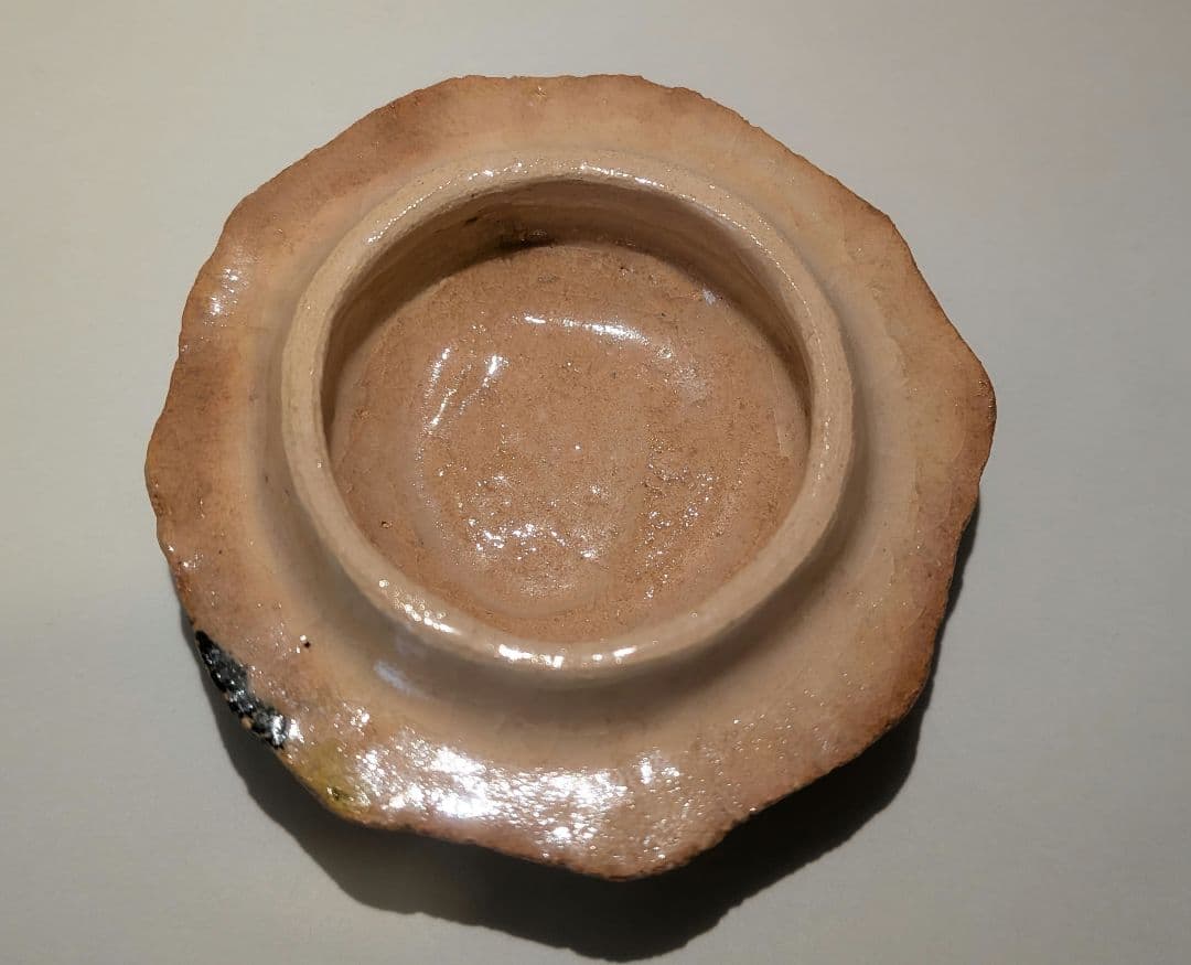 『佐々木輝夫』鈴型梅文　梅の絵香合　帰来窯　佐々木虚室　　共箱共布