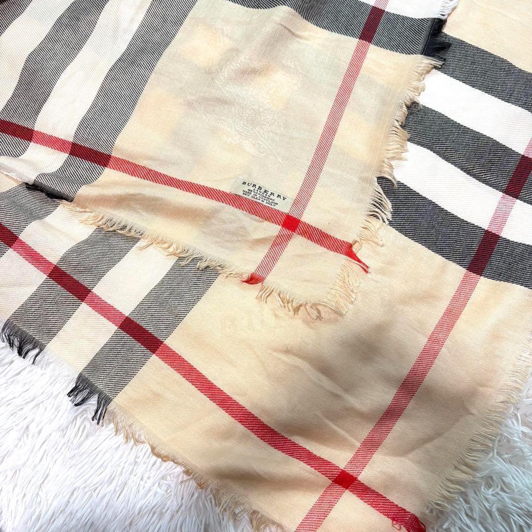 ✨極美品/カシミヤ100%/大判✨バーバリーロンドン ストール メガ