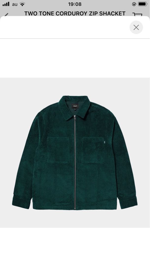 ジャケット・アウター TWO TONE CORDUROY ZIP SHACKET