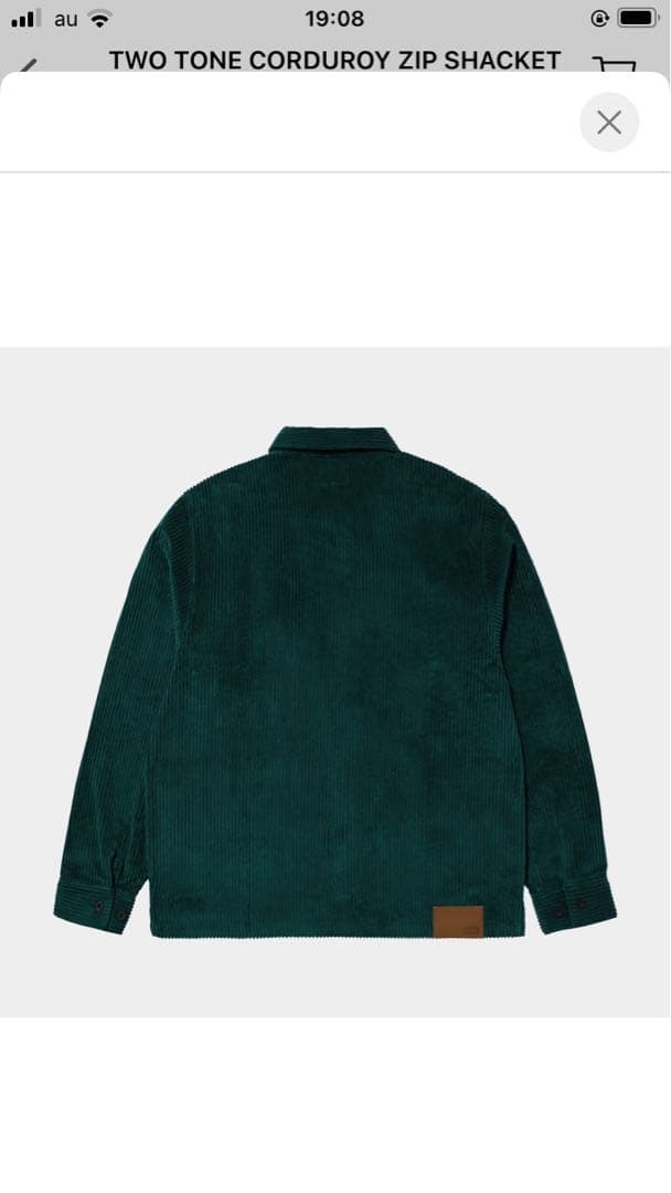 ジャケット・アウター TWO TONE CORDUROY ZIP SHACKET