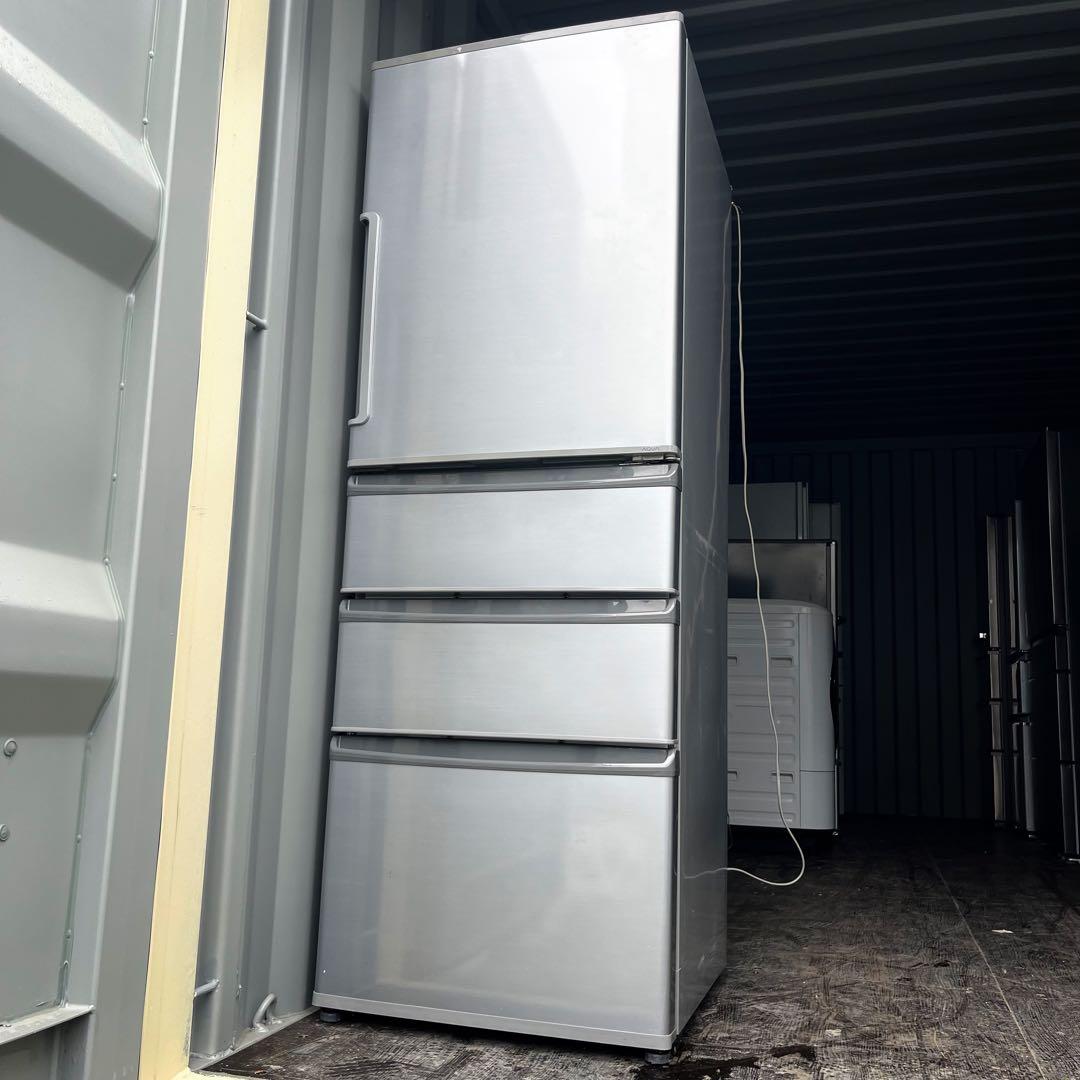 54取付無料！AQUAスタイリッシュミスティシルバー高性能4ドア冷蔵庫！洗濯機