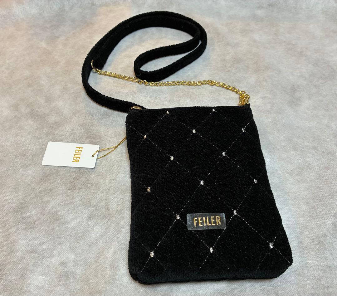 フェイラー　ユニ　チェーンポシェット　ブラック　新品未使用