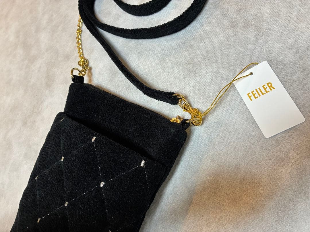 フェイラー　ユニ　チェーンポシェット　ブラック　新品未使用