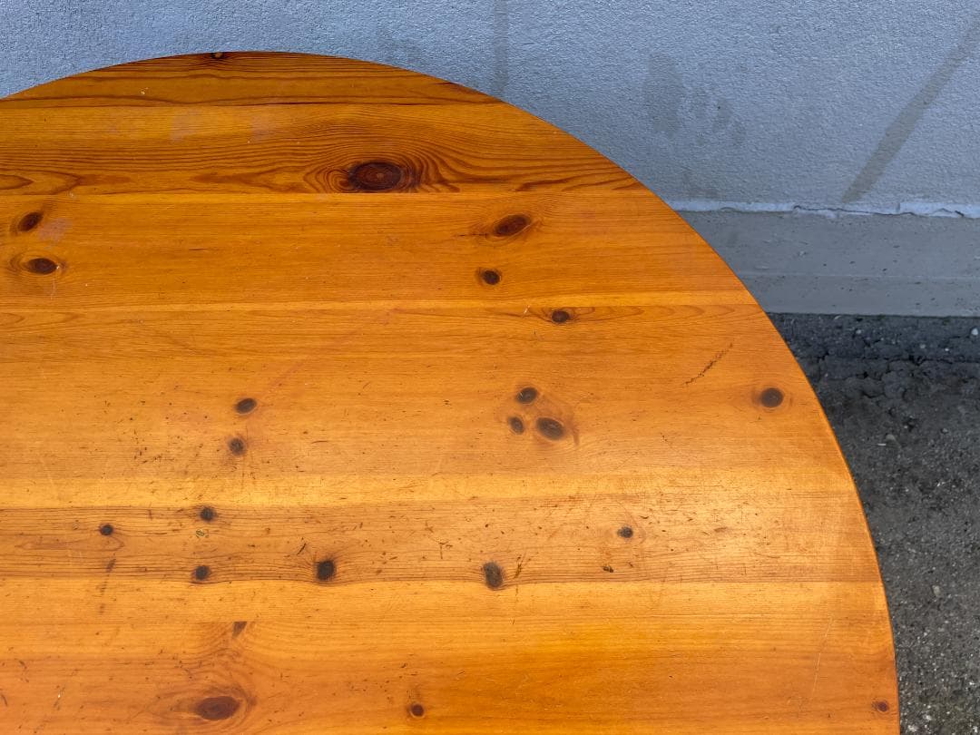 ★状態〇★ 円卓 ダイニングテーブル 直径約92x高さ約73cm テーブル