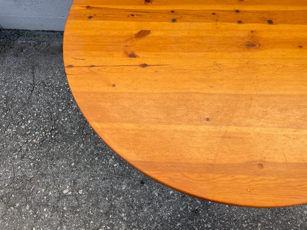 ★状態〇★ 円卓 ダイニングテーブル 直径約92x高さ約73cm テーブル