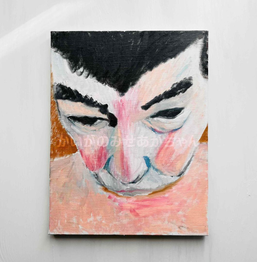 32×41㎝「 むん」油彩原画・F6