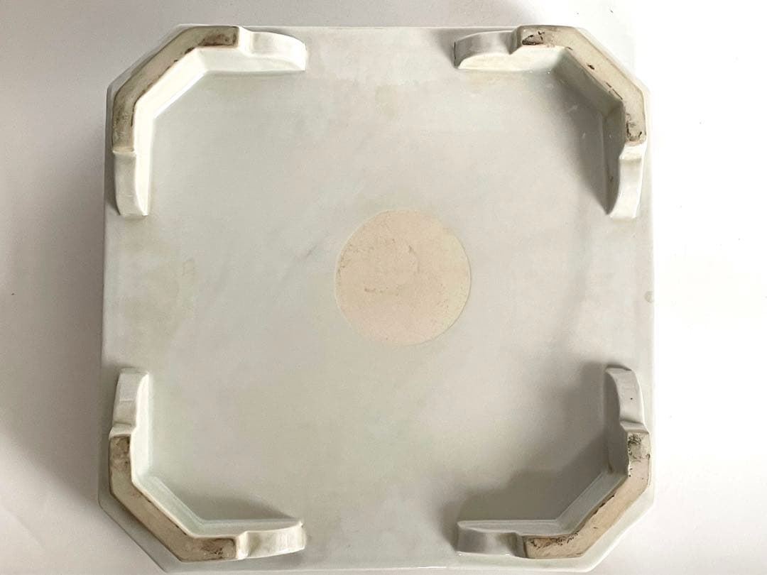 2陶芸家 上田恒二 木野皿山 赤絵 角皿 折敷 盆 民藝 船木