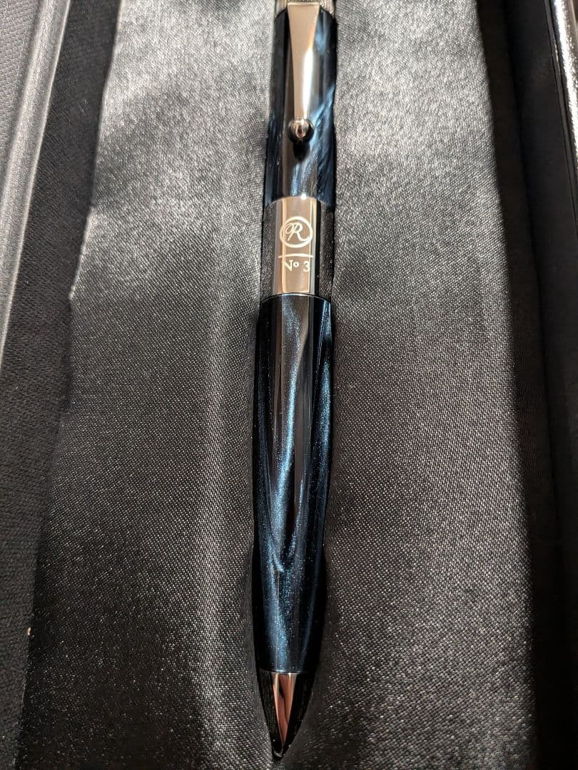 【希少模様】五大陸×ROMEO No.3 青黒マーブル 専用ケース付き