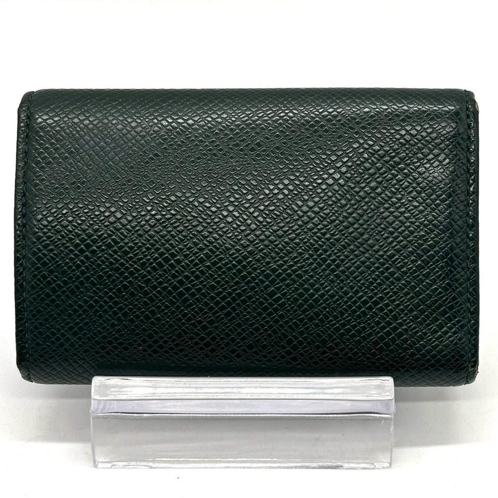 ルイヴィトン キーケース タイガ ミュルティクレ6 レザー グリーン