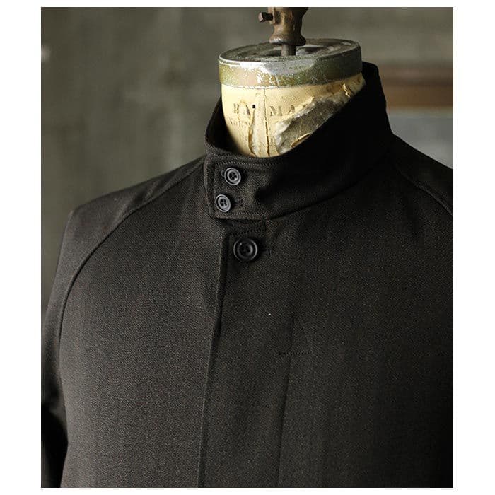 ジャケット・アウター ULTERIOR MELANGE WOOL HARRINGTON COAT