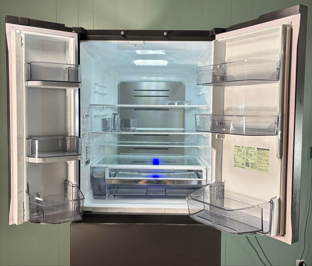 大活躍✨】TOSHIBA 600L 冷蔵庫 良好 2022年製 自動ドア