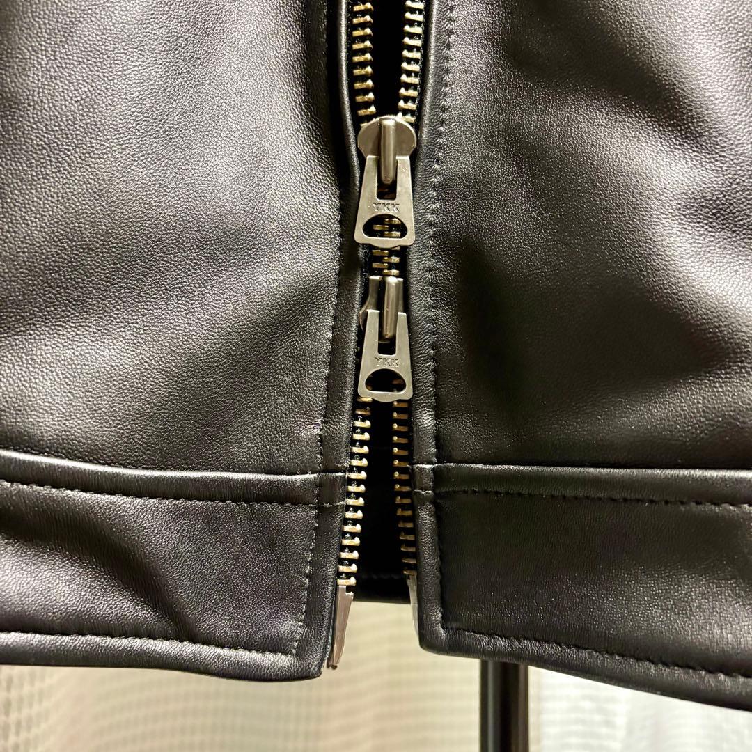 美品！BACK NUMBER ラムレザー シングルライダース Mサイズ