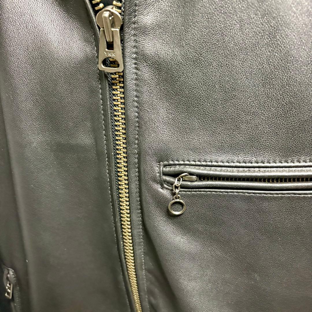 美品！BACK NUMBER ラムレザー シングルライダース Mサイズ