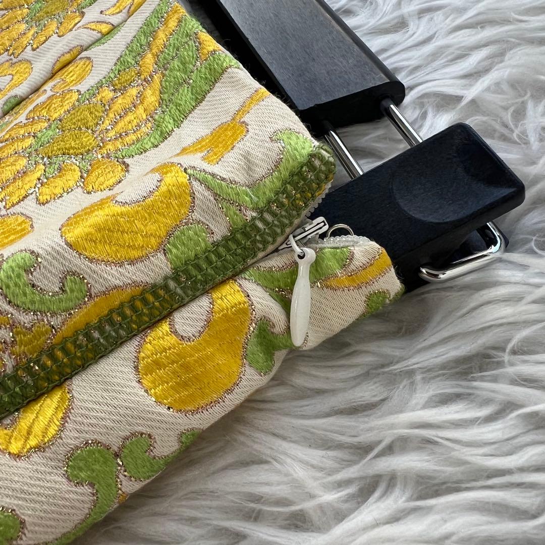 プラダ PRADA レディース 総柄刺繍 膝丈 シルク混 スカート