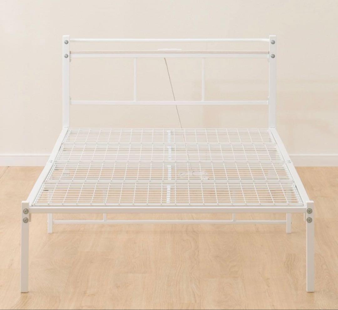 ニトリ パイプベッド シングル ホワイト 白 送料込！！