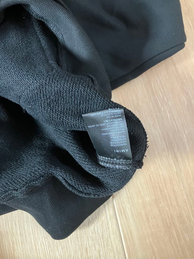 AMIRIアミリ MA コアロゴ フーディパーカー 黒 サイズXL 新品