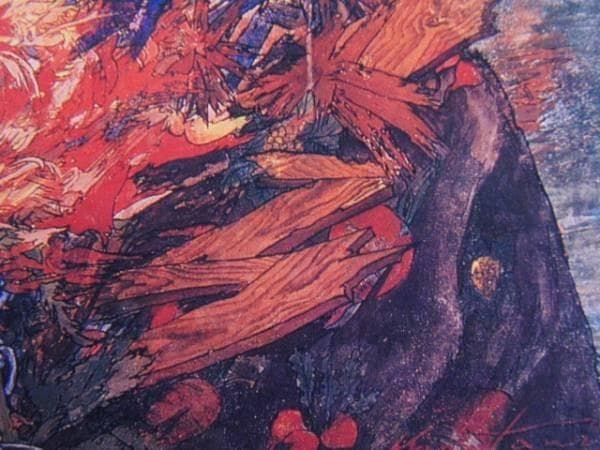 絹谷 幸二、少女フランソワーズの肖像、希少画集画、新品額装付