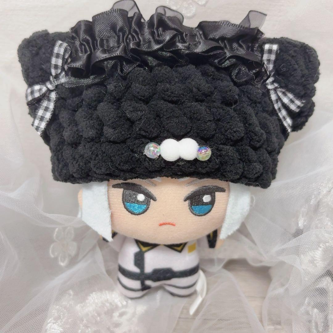 ぬい服 10cm 16cm にじぬい ちびぐるみ ぼうし 黒 メイド - メルカリ