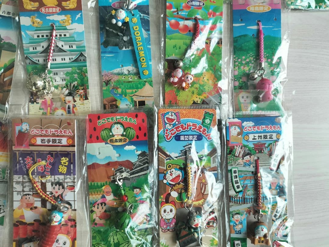 どこでもドラえもん 根づけ 42種 セット キーホルダー ストラップ ご当地