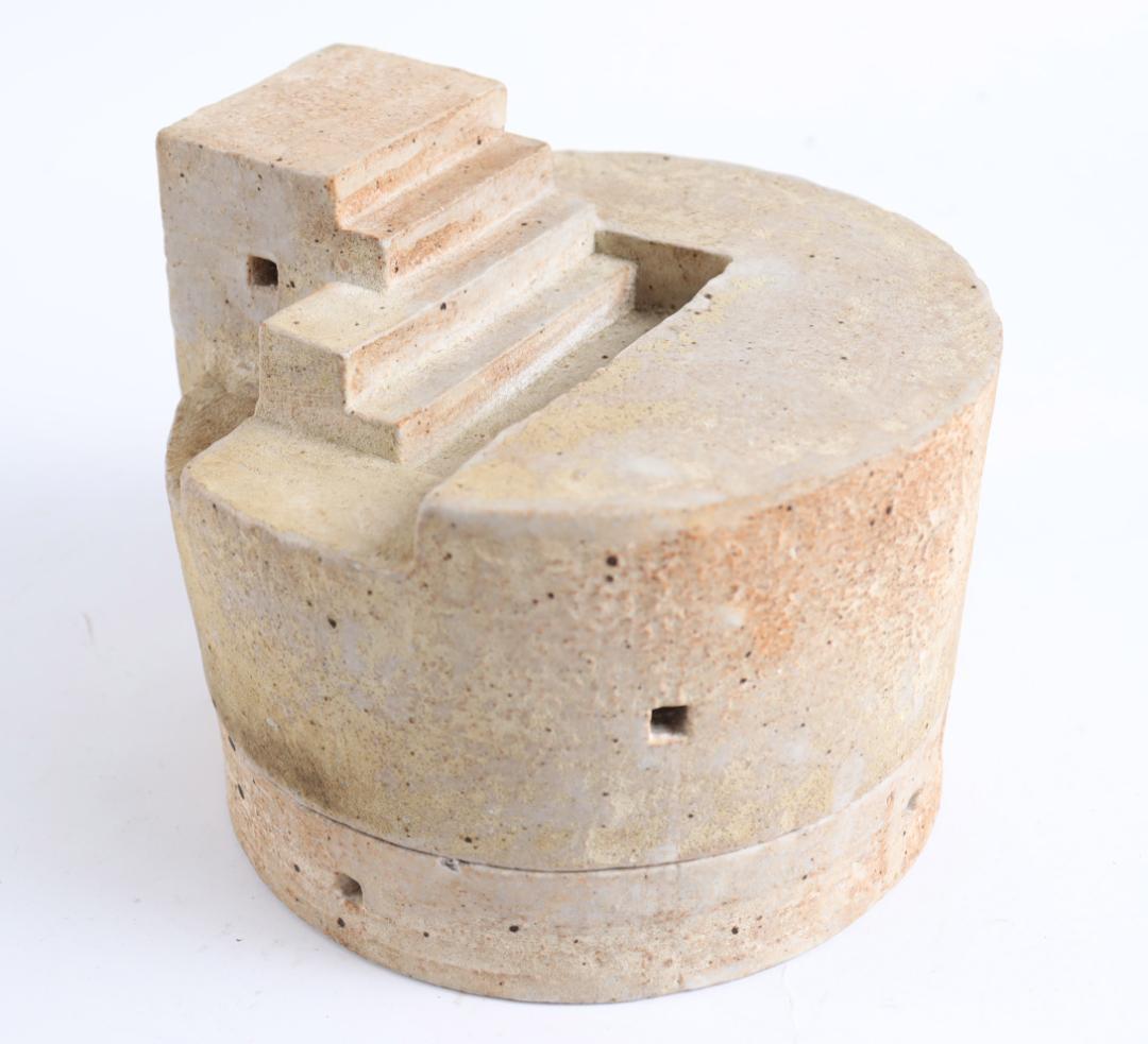 宮澤章 陶塔香炉 共箱 益子焼作家 宮澤章 陶塔香炉 共箱 益子焼作家