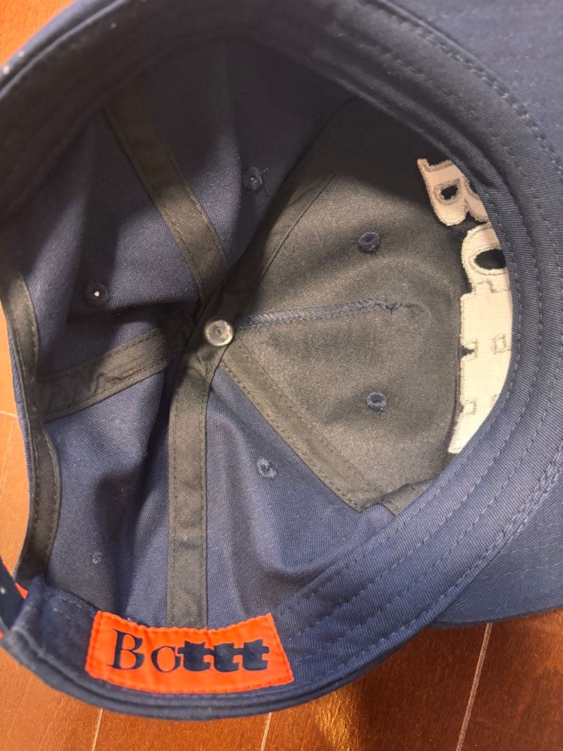 Bottt ネイビー 刺繍ロゴキャップ BOTT × TTT MSW コラボ
