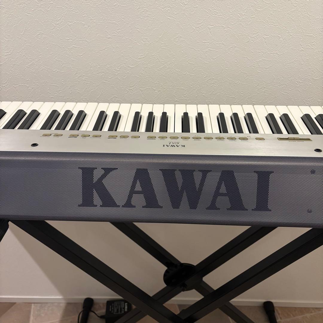 美品】KAWAI es1 カワイ 電子ピアノ 折りたたみスタンド椅子付