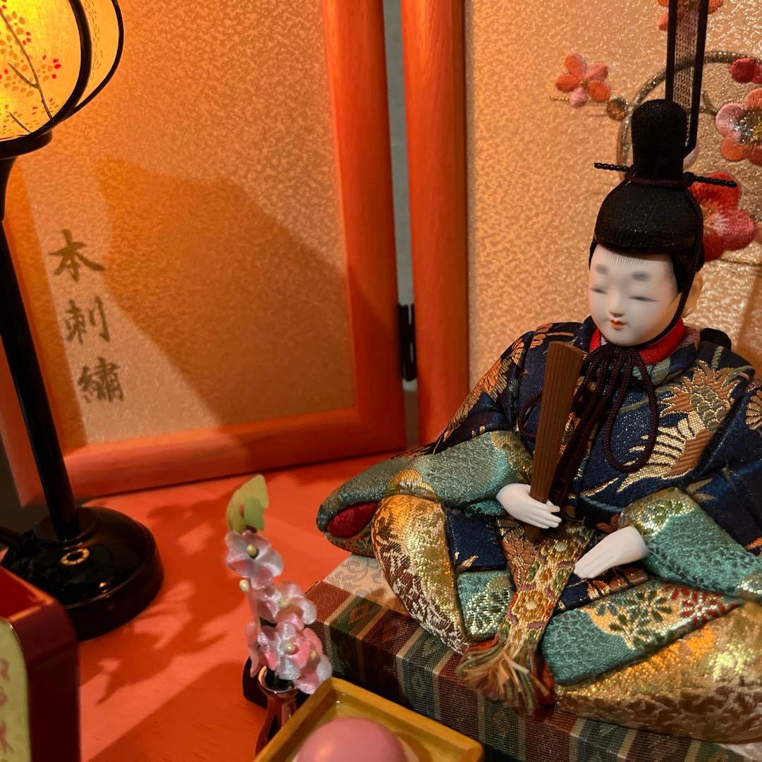 雛人形　木目込み　親王飾り